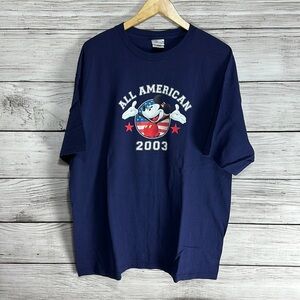 Vintage 2003 Disney All-American Mickey Mouse Tee Shirt XXL